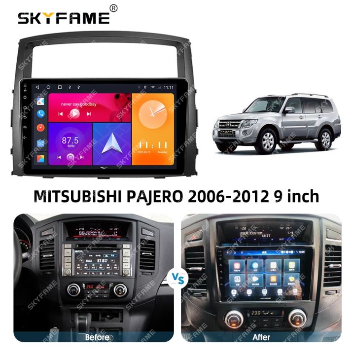 skyfame-car-frame-fascia-adapter-canbus-box-android-radio-dash-fitting-panel-kit-for-mitsubishi-pajero-4-v80-v90-v93-v97