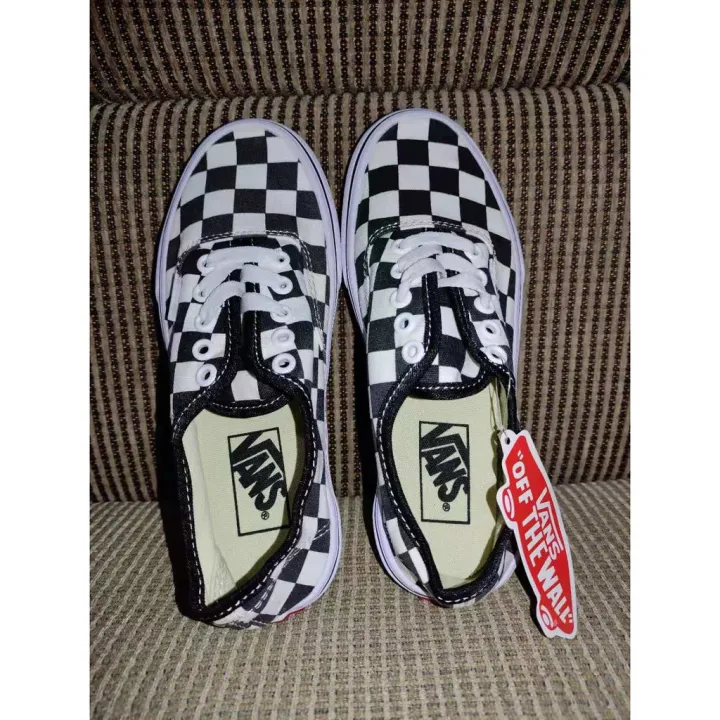 VANS LOWCUT SHOES BLACK AND WHITE CHECKERED VANS OLD SKOOL UNISEX ...