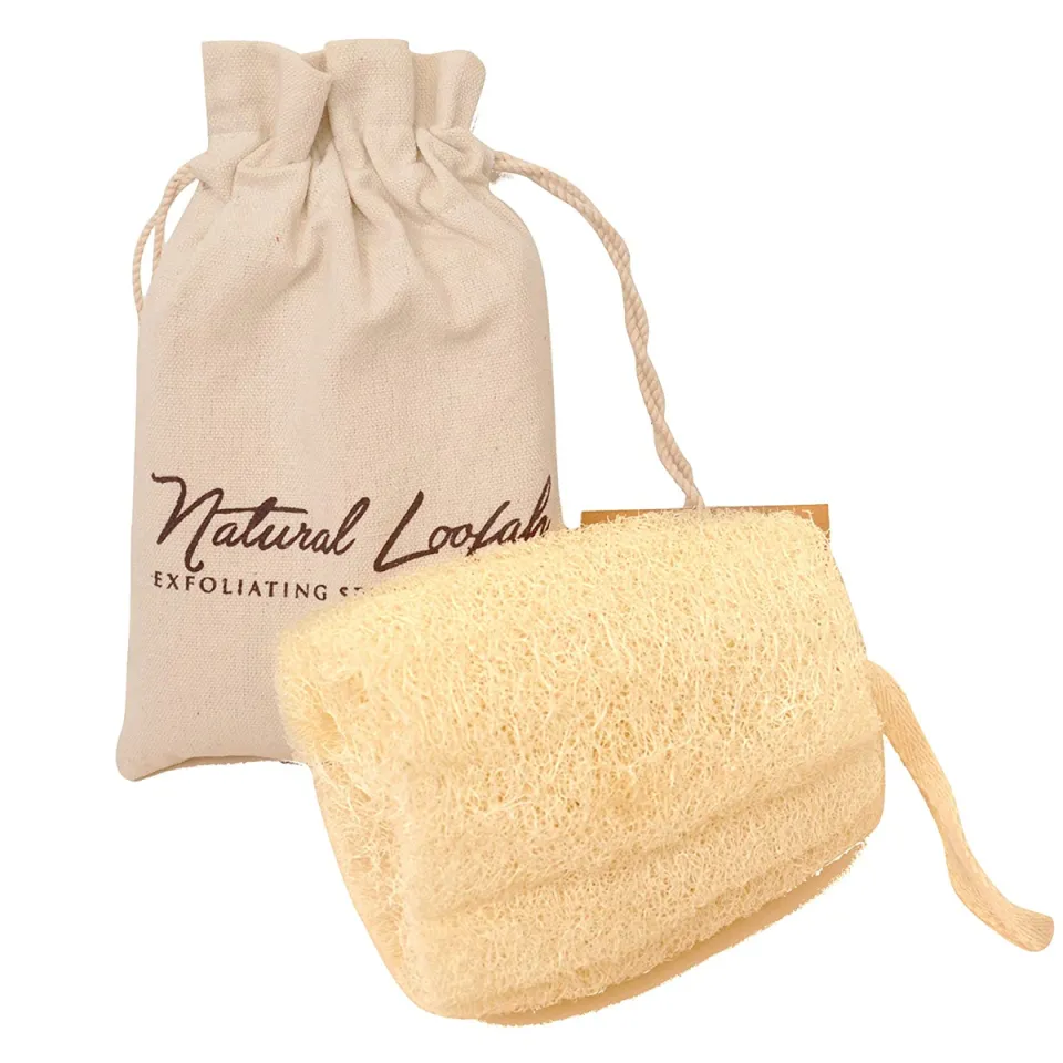 All Natural Loofah Sponge, Set of 3 Real Egyptian Bath & Shower