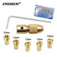 7Pcs 2/2.35/3.17/4.05/5.05mm Brass Dremel Collet Mini Drill Chucks For Electric Motor Shaft Drill Bit Tool Drill Chuck Adapter