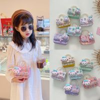 Little rabbit bag cartoon cute girl bag princess pearl handbag foreign style all-match little girl messenger bag 【APR】