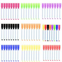 8pcs water-colour brush Whiteboard Marker Pens White Board Dry-Erase Pen with Eraser Magnetic Markers Writing Water Color Pen