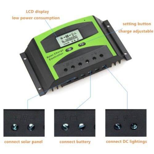 PWM Battery Charger Charge Solar Controller 12v/24v 50A,60A Lazada PH