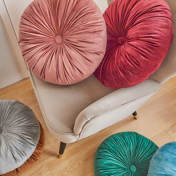 cw-42x42cm-round-pouf-cushion-floor-soft-throw-luxury-dutch-pleated-sofa