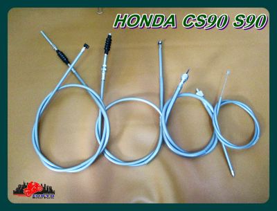HONDA CS90 S90 CABLE SET - THROTTLE & SPEEDO & FRONT BRAKE & CLUTCH 