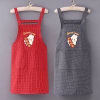 Apron cotton gown with adult men and women home kitchen uniform straps antifouling corset