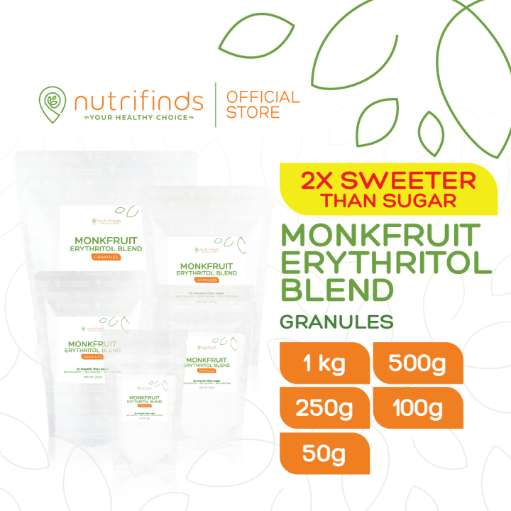 Nutrifinds® Monk Fruit Erythritol Blend (Granules) | Lazada PH