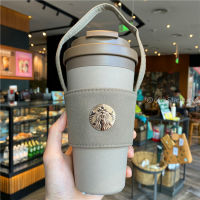 Starbuck Cup 2022 Mid-Autumn Coffee Grounds Double-Layer ASSEMBLY Cup Tabletop Cup Drinking Cup With Cup Sleeve ฉนวนกันความร้อน Simple