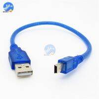 Kabel USB Mini 30CM/50CM/100CM USB Mini Ke USB Kabel Pengisi Daya Data Cepat untuk Pemutar MP3 MP4 Kamera Digital HDD