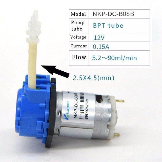 Dc 12v/24v Dosing Pump Peristaltic Pumps Dosing Head With Connector