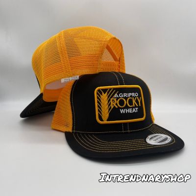 หมวก หมวกตาข่าย หมวกวินเทจ หมวกแนววินเทจ AGRIPRO ROCKY WHEAT  Snapback หมวกHIPHOP หมวกแฟชั่น หมวกเต็มใบ Cap  2022
