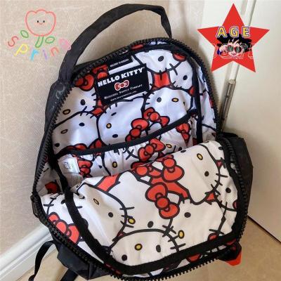 Sanrio Hello Kitty Y2k Backpack Anime Men Women Kawaii Cartoon Cute Light High Capacity High Quality Nylon Travel Student Bag