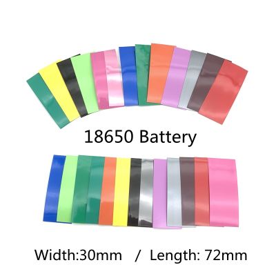 【cw】 20/100/200Pcs18650 Battery Wrap Shrink Tube Precut Width 29.5mm x 72mm Insulated Film Pack Sleeving 【hot】 !