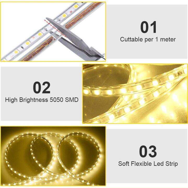 rgb-led-strip-lights-220v-5050smd-eu-ip67-warm-white-red-flexible-silicone-tape-10m-25m-for-indoor-outdoor-lighting-decoration-led-strip-lighting