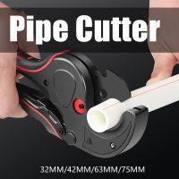 Pipe Cutter 32mm 42mm 63mm 75mm Aluminum Alloy Body Ratchet Tube Hose Plastic Pipes PVC/PPR Plumbing Manual Hand Tools Scissors