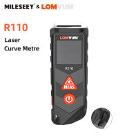 R110 Laser Rangefinder For Curve With Wheel, Laser Curved Measure Tools Surface Distance Meter With Rechargeable Battery