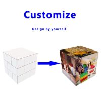 Diy Cube 3x3 UV Printing Personal Customize Magic Cube Pattern 3x3x3 Cubo magico Puzzle Educational Toys Stickless Toy Funny Brain Teasers