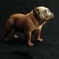 1Pcs Beigebrownbritish Bulldog รุ่น French English Bulldog เรซิ่นจำลองสุนัขประติมากรรมของเล่นสำหรับ Action Figure Collection Toy