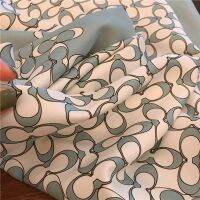 Scarf Printed ShawlSatin ScarfFashion Accessories SquareScarves LadySquare Scarf Kerchief90x90cm