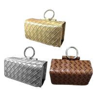 Golf Ball Pouch Golf Ball Storage Golf Ball Case Portable PU Leather with Hook Small for Golfer Gift Golf Sports Accessory