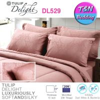 ?TeeBed? Tulip Delight ชุดผ้าปู+ผ้านวม 3.5/5/6 ฟุต ลายสีพื้น รุ่น DL529 Delight2018