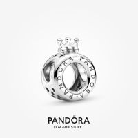 Official Store Pandora Logo &amp; Crown O Charm