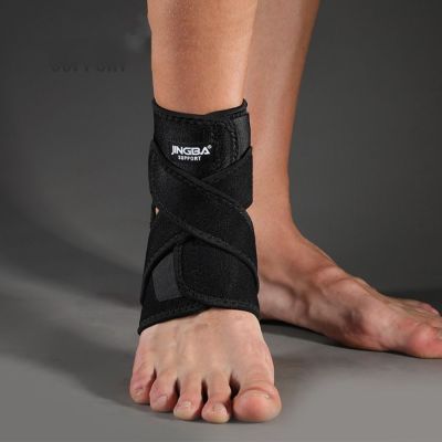 RONGJINGMALL เชือกกระโดดบาสเกตบอลปรับวิ่ง Neoprene อุปกรณ์พยุงข้อเท้าผ้ารัดข้อเท้าแขนข้อเท้าแผ่นรองข้อเท้ากีฬา