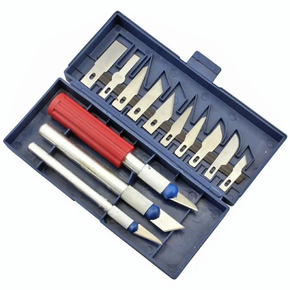 Colorful Aluminum Alloy Wood Cutter Knifes Carve Tool Sculpture Utility  Engrave Sharp Metal Scalpel Woodcarve Blade tools sets