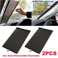 [HOT IUXKLKXLWSGH 551] 2Pcs Car Auto Retractable Sun Shade Protector Parasol Front Window Sunblind Cover Curtain Interiors Windshield Heat Insulation