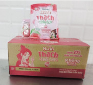 Nutifood Thùng 12 gói 120g Nuvi thạch trái cây vị đào nho 12 túi x 6gói 20g