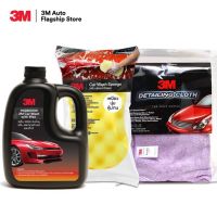 [ขายดี]   PN39000W 3เอ็ม ผลิตภัณฑ์แชมพูล้างรถผสมแว็กซ์ +  CAR SPONGE 3เอ็ม ฟองน้ำล้างรถ +  PN39017L/S 3เอ็ม ผ้าไมโครไฟเบอร์