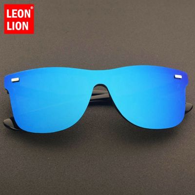 LeonLion Vintage Sunglasses Men 2023 Rimless Square Sunglasses Fashion Sunglasses Brand Woman Luxury Oculos De Sol Feminino Cycling Sunglasses