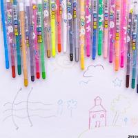 ปากกาดินสอสีหมุน 12 สีกราฟฟิตีสีเด็กประถม 24 Belton Crayon ภาพวาดสำหรับเด็ก 36 สี