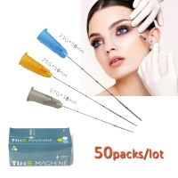 hot【DT】◆▧┇  Factory Disposable Blunt-tip Cannula 22g 23G 25G 27G 18G 30G 50mm 70mm Blunt Piercing Needles Syringe