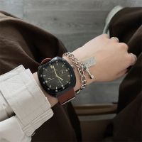 Fashionable trendy casual personalized square large dial watch ins handsome fashionable men fashionable women high-looking street fashion model