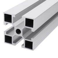 1PC 100-800mm Silver 4040 Aluminum Extrusions 40x40x2mm Profiles Frame for Furniture Woodworking DIY CNC Machine