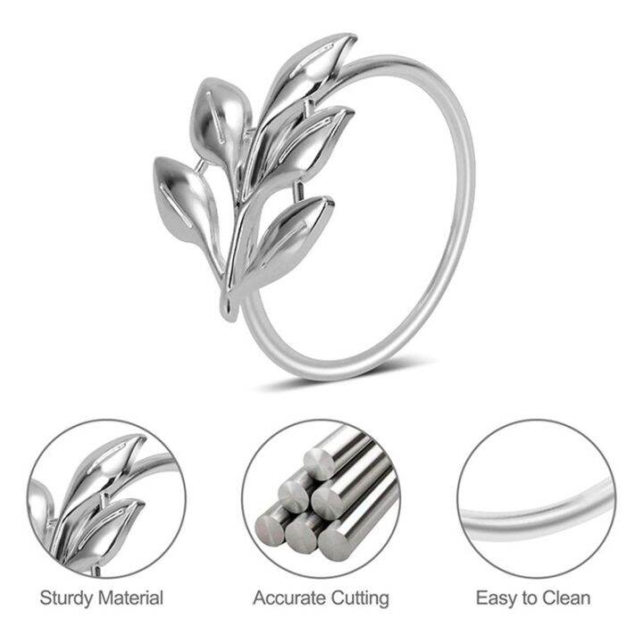 24pcs-leaf-napkin-rings-metal-silver-napkin-holder-table-napkin-rings-for-dinning-table-parties-everyday