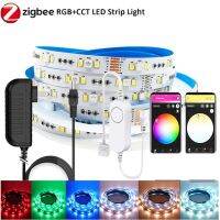 1m-5M DC12V ZIGBEE 3.0 Controller Smart 5050 RGBCCT RGB+W+CW LED Strip Band Light Kit For Tuya Smartthings Echo Plus Z2mqtt HU*E