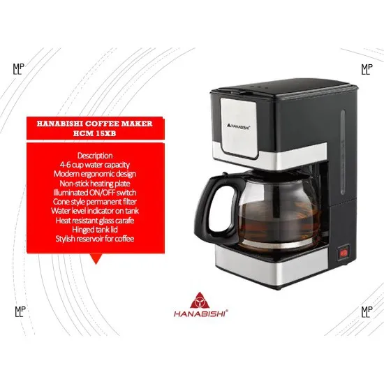 HANABISHI COFFEE MAKER HCM 15XB Lazada PH