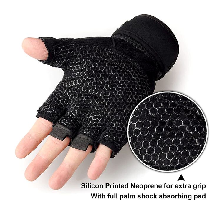 wristband-lengthened-half-finger-gloves-wristband-training-fitness-sports-outdoor-riding-non-slip-shockproof-half-finger-gloves