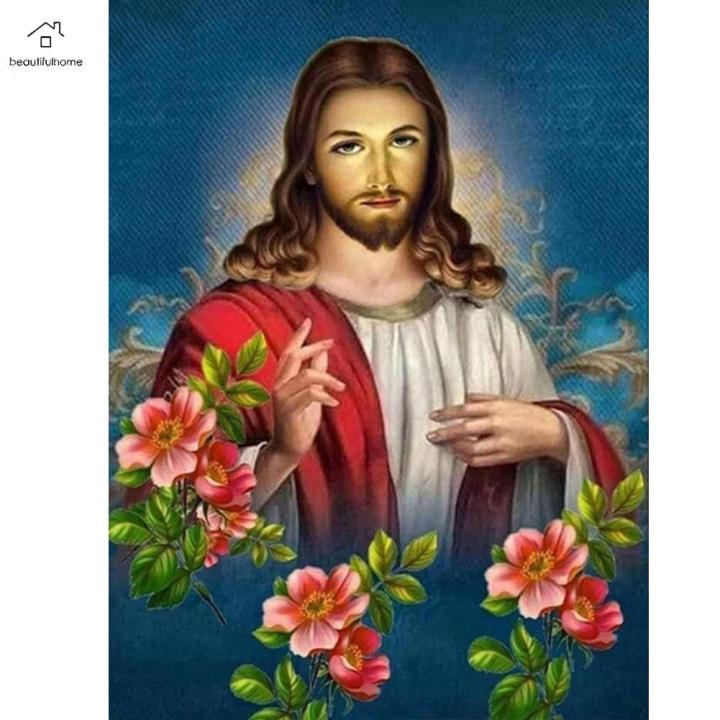Đồ trang trí hình  Chúa Jesus nhân từkích thước 12x20 mạ bạc hiệu V   MORIITALIA