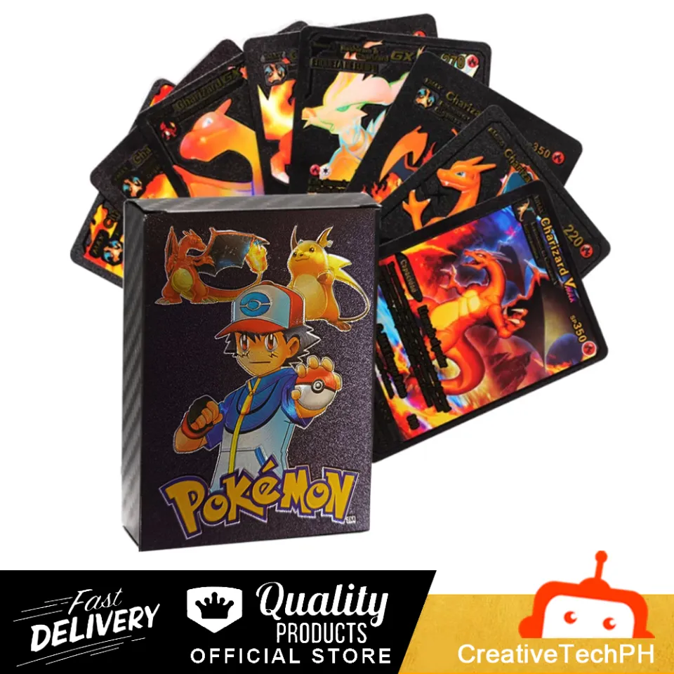 10-55 Pçs/Conjunto Cartão De Energia De Metal Ouro Vmax GX Charizard  Pikachu Pokemon Coleção Rara Batalha De Treinamento De Brinquedos Para  Crianças Presente - Escorrega o Preço