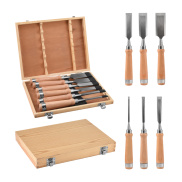 Bộ đục cho chế biến gỗ bao gồm 6 hộp gỗ đục và Bộ bàn là lượn sóng bút chì