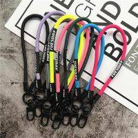 ♟♦₪ Keychain Colour Lanyard Strap for Phone Accessories Bracelet Telephone Chain Metal Lobster Clasp Key Landyard Bag Car Keys Rope