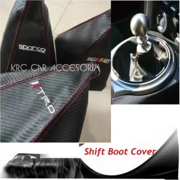 Shop Car Shifter Boot Cover Red Black with great discounts and