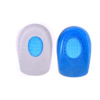 1Pair Silicon Gel heel Cushion insoles soles relieve foot pain protectors Spur Support Shoe pad feet care Inserts Man and Women