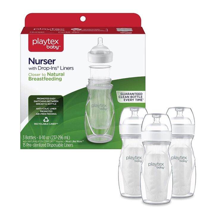 NEW!!! Playtex Baby Nurser Bottle PreSterilized Disposable DropIns