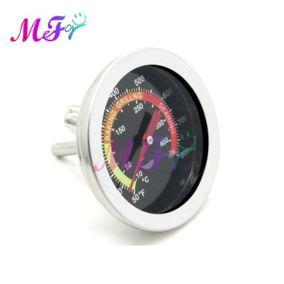 Stainless Steel Metal Grill Meat Thermometer Dual Dial Temperature Gauge Gage BBQ Cooking Food Probe Household Kitchen Tools