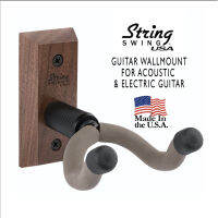 ขาแขวนกีตาร์ String Swing สำหรับกีตาร์โปร่ง และกีตาร์ไฟฟ้า ไม้วอลนัท / String Swing Guitar Wall Mount | CC01K-Black Walnut