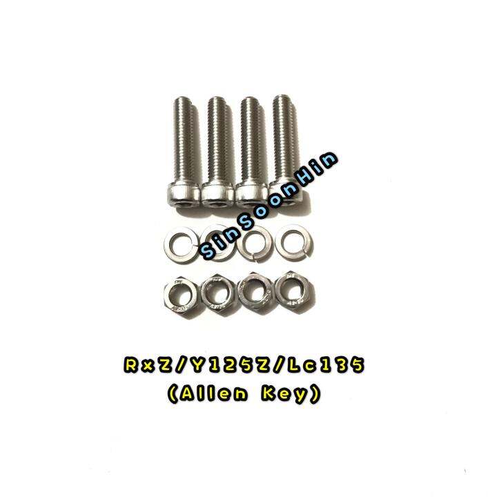 Yamaha RXZ Y125Z Y110 SS-TWO Rear Sprocket Bolt Set - Allen Key 